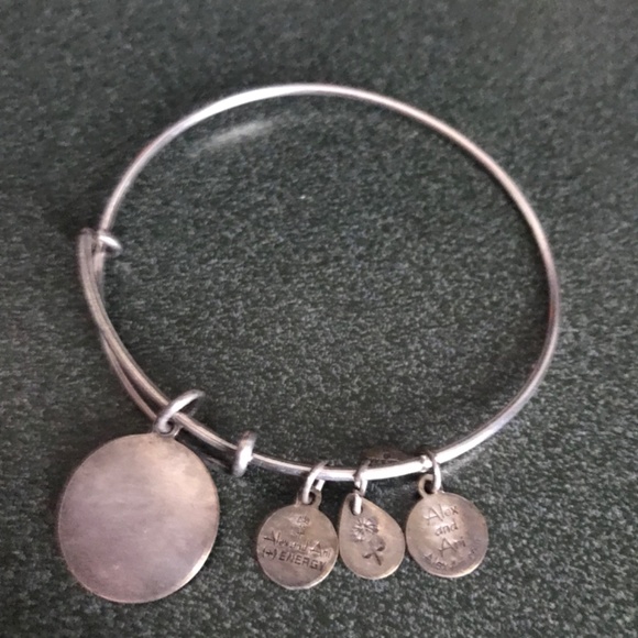 Alex and Ani Silver Expandable Wire Bracelet Taurus - Picture 6 of 16